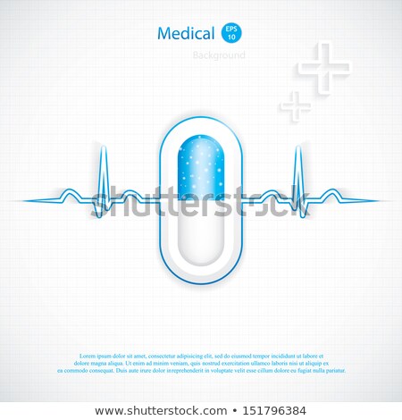 Stock foto: Homeopathy Medical Concept On Blue Background