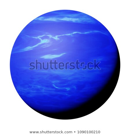 Zdjęcia stock: Solar System - Neptune Isolated Planet On Black Background