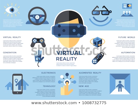 Stock fotó: Digital Vector Virtual Augmented Reality Set Collection Next Ge