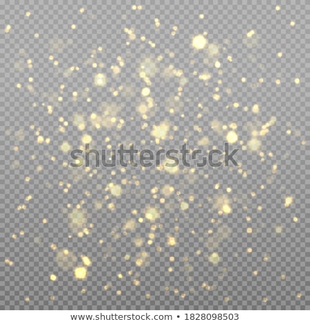 Foto stock: Abstract Golden Bokeh Light Effect With Sparkles