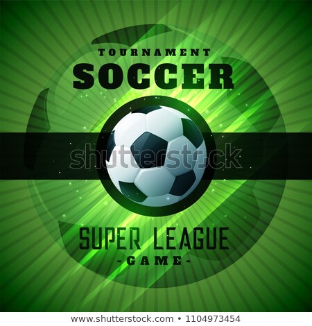Zdjęcia stock: Green Soccer Tournament Championshio Background