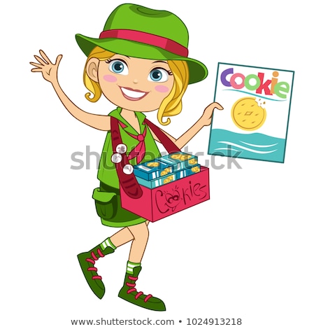[[stock_photo]]: A Red Haired Girl Scout Character