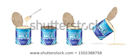 Stock photo: Vector Set Of Condensed Milk