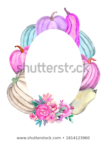 Stock photo: Pastel Color Gentle Posters With Round Frames