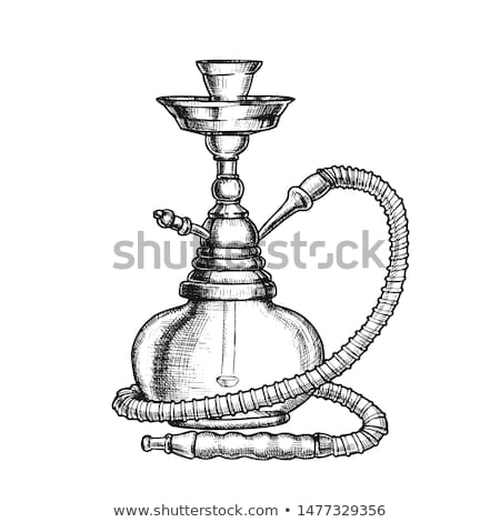 Сток-фото: Hookah Lounge Bar Relax Equipment Vintage Vector