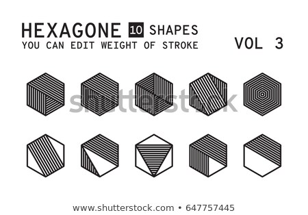 Hexagon Shaped Weight Set Foto d'archivio © Vanzyst