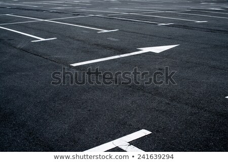 Foto stock: Dividing Lines Asphalt Paved Parking Lot