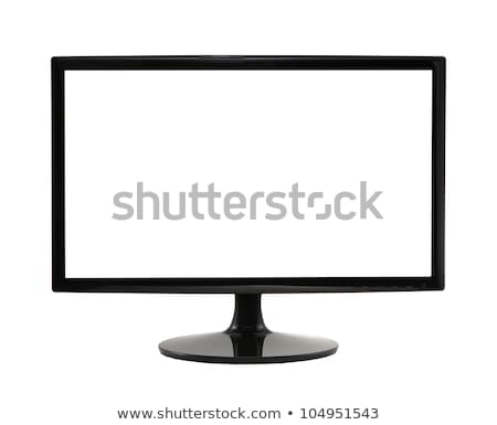 Foto stock: Widescreen Lcd Monitor Isolated On White