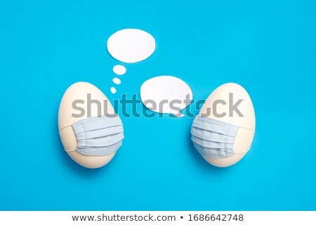 [[stock_photo]]: Two Eggs With Speech Bubble