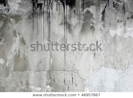 Stockfoto: Concrete Wall With Tar Drips