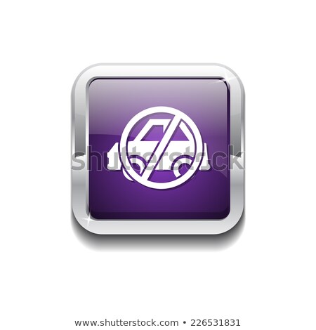 Foto stock: No Parking Purple Vector Icon Design