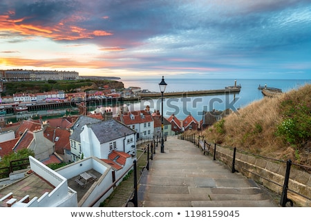 ストックフォト: A Beautiful Sunset Over Whitby