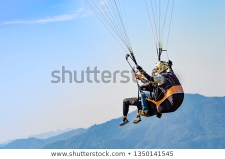 Stok fotoğraf: Extreme Sport Skydiver Closeup