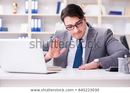 Stock photo: Businessman Playing Drums