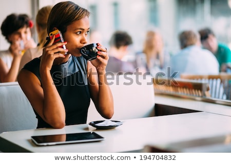 Stock photo: African American Woman In Diner