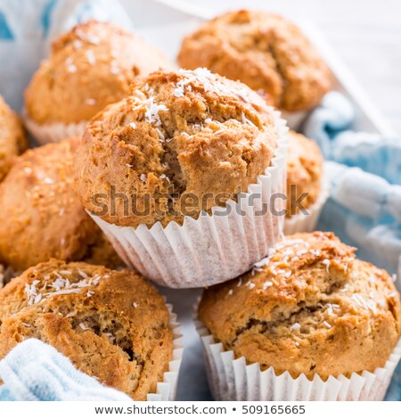 Stock fotó: Homemade Coconut Cinnamon Muffins