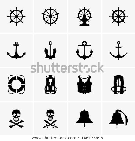 Сток-фото: Vector Silhouette Graphic Anchor