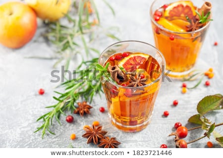 Stock photo: Hot Sea Buckthorn Tea With Ginger And Honey