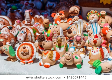 Сток-фото: Many Ukrainian Souvenirs - Clay Figurines