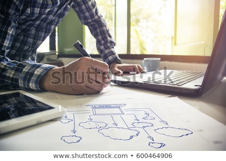 Stock foto: Cloud Computing People Communication