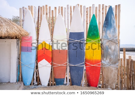 Foto stock: Abstract Colorful Surf Board