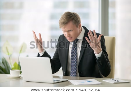Stockfoto: Business Man Angry Shouting