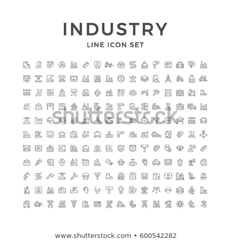 Stock fotó: Mining Tool Line Icon