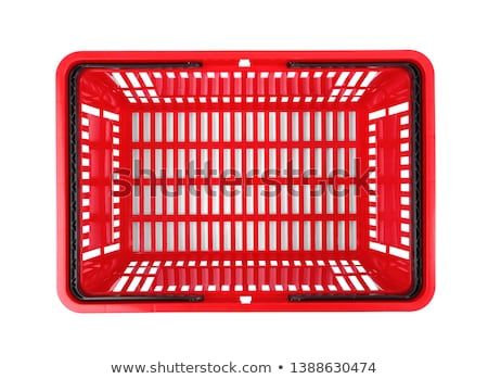 Stock fotó: Red Shopping Basket