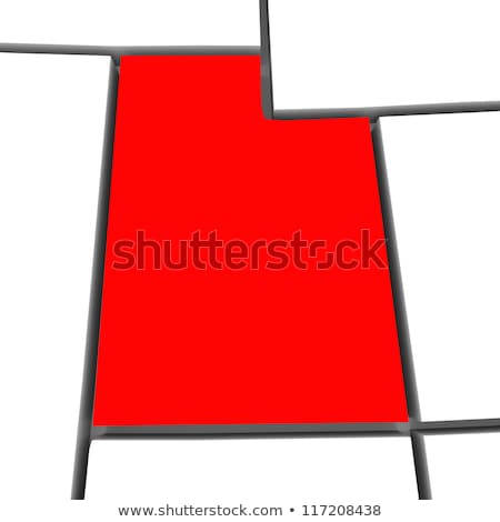 Map Of Utah 3d Shape Stock photo © iQoncept