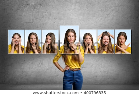 Stockfoto: Beautiful Woman With Grimace On Her Face