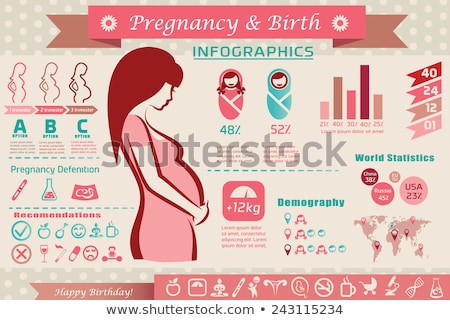 Zdjęcia stock: Maternity Flat Design Infographic Template