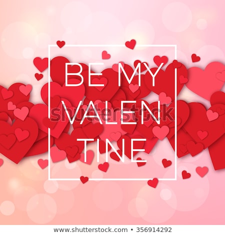 Stockfoto: Colored Valentines Day Doodle Pattern