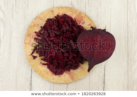 Foto stock: Beetroot Cut Into Strips