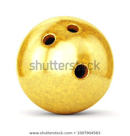 Zdjęcia stock: Golden Bowling Ball