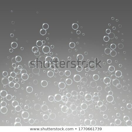 Stock photo: Blue Water Background With Bubbles Floating Upwards