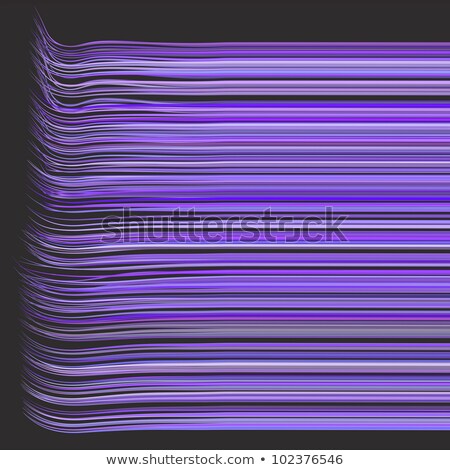 Foto d'archivio: 3d Render Multiple Wavy Hair Lines In Different Purple