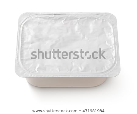 Foto d'archivio: Plastic Rectangular Container For Dairy Foods