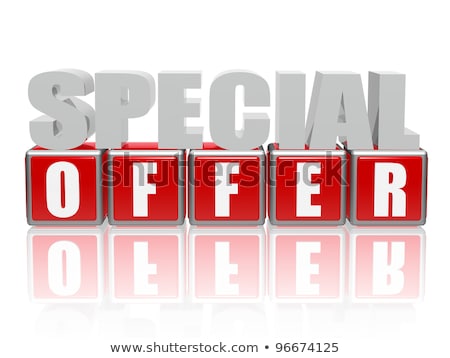 [[stock_photo]]: Special Offer In 3d Letters And Block