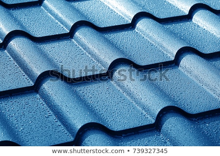 Stock photo: Close Up Of Metal Roof Tile