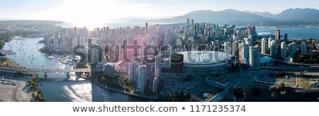 Stok fotoğraf: Vancouver Bc Cityscape Aerial View