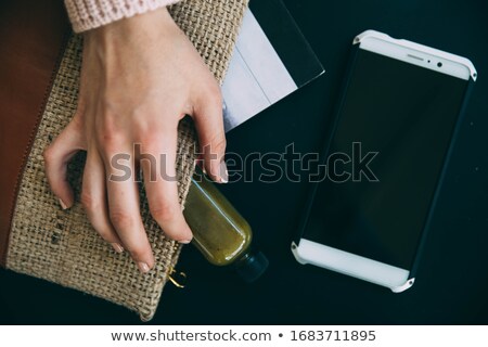 Foto stock: Smartphone With White Envelope Isolated On Bright Background 3d Rendering