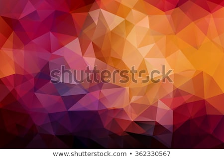 ストックフォト: Red Abstract Polygonal Background