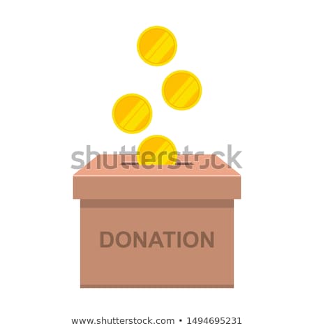 Stock photo: Crowdfunding Charity Project Money Box With Coins