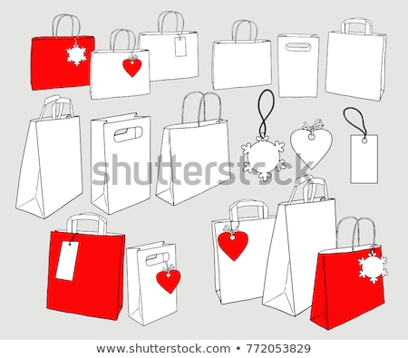 [[stock_photo]]: Bag For Shopping With Snowflakes Eps 8