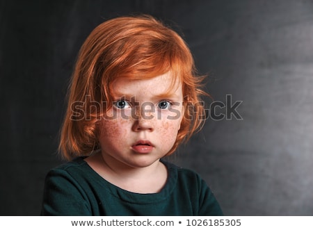 Stock foto: Close Up Portrait Of Sweet Looking Blue Eyed Brunette