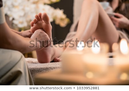 Cropped Image Of Woman Relaxing At Spa Centre Foto d'archivio © Kzenon