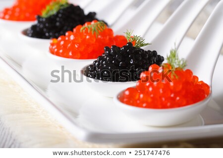 Stok fotoğraf: Red And Black Fish Caviar