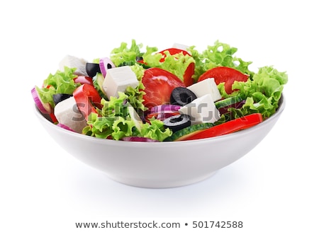 ストックフォト: Lettuce Salad Isolated On White Background