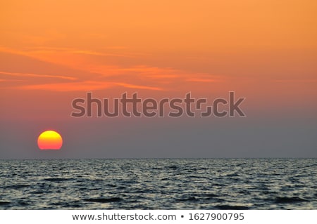 Foto stock: Sunset Over The Sea