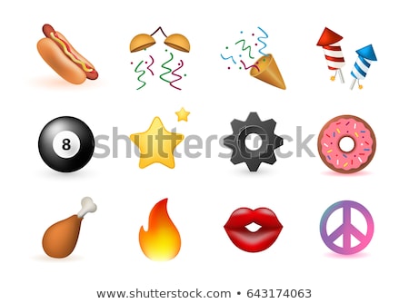 Сток-фото: Dog Emojis Set Of Emoticons Icons Isolated